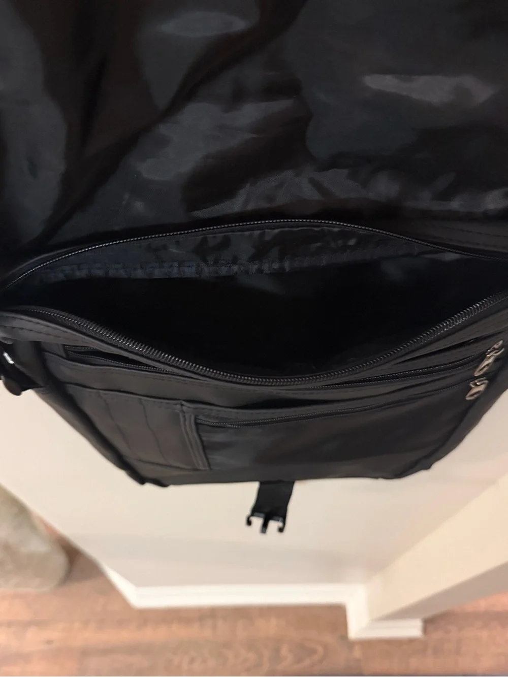 Saint Laurent Black Men’s Messenger Bag with Adjustable Strap